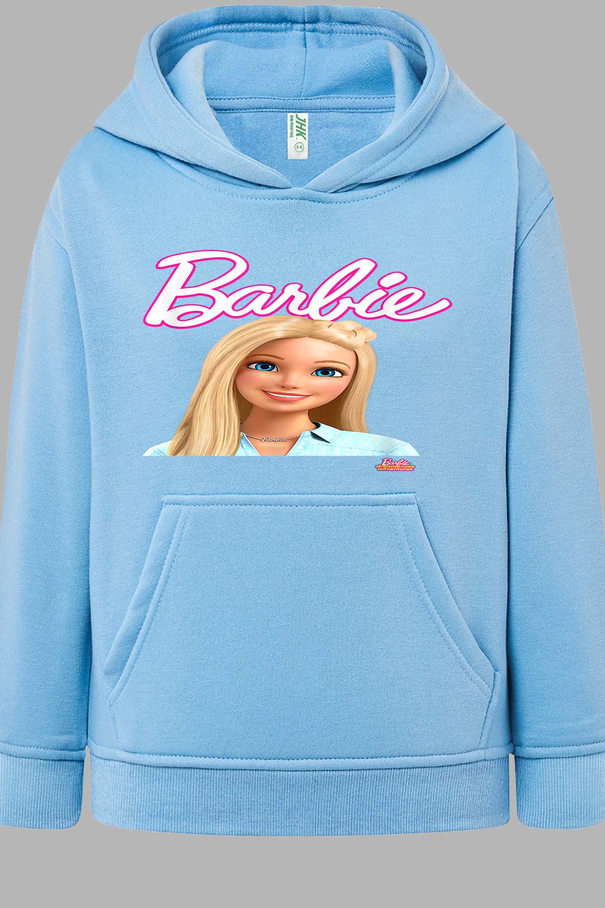 COULEUR:Bleu Ciel|Sweat Capuche Fille | Barbie dolls Bleu Ciel