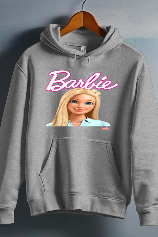 COULEUR:Gris|Sweat Capuche Fille | Barbie dolls Gris