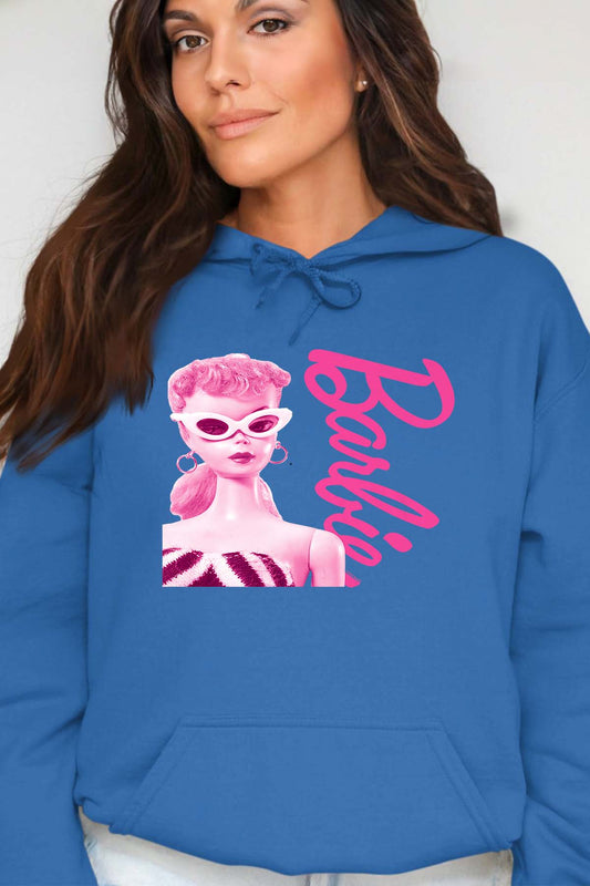 COULEUR:Bleu Roi|Sweat Capuche Femme | Barbie star Bleu Roi