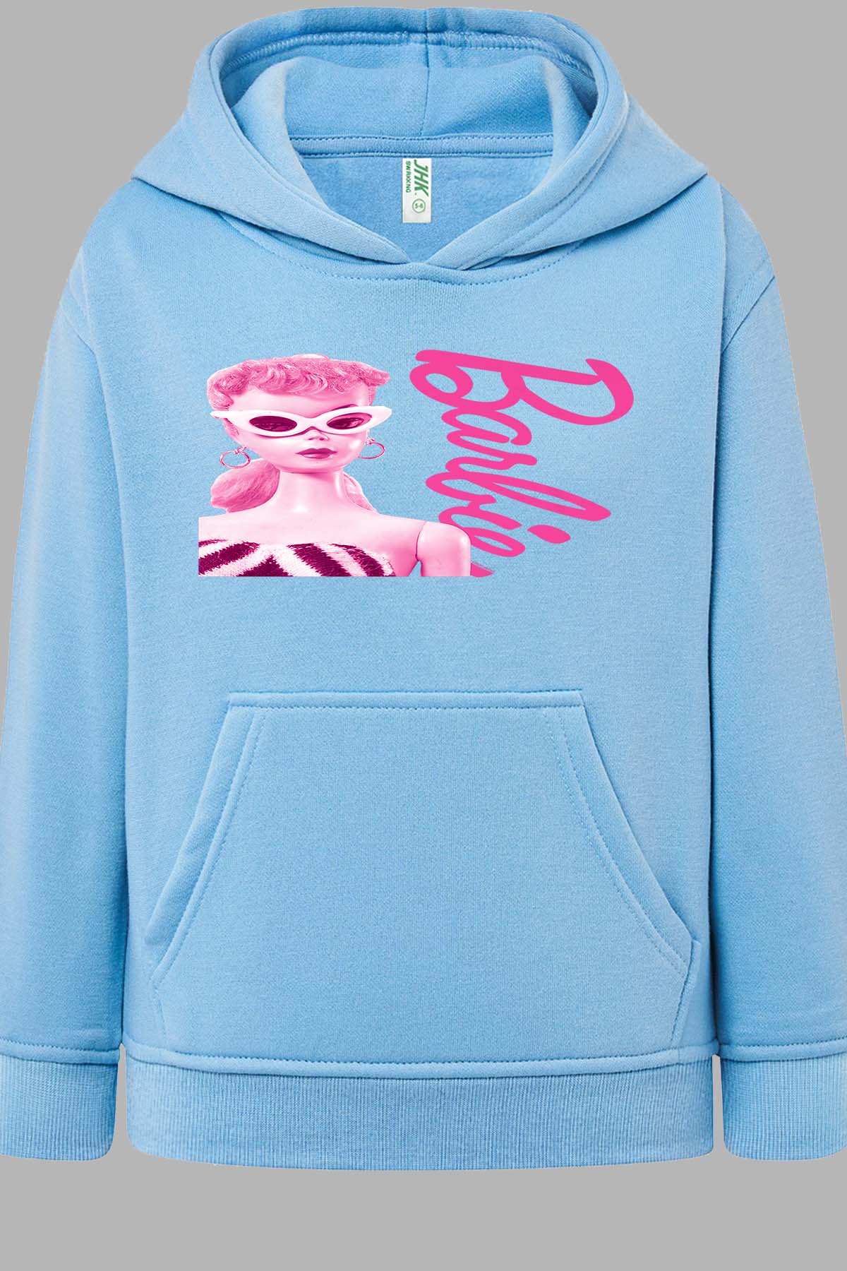 COULEUR:Bleu Ciel|Sweat Capuche Fille | Barbie star Bleu Ciel