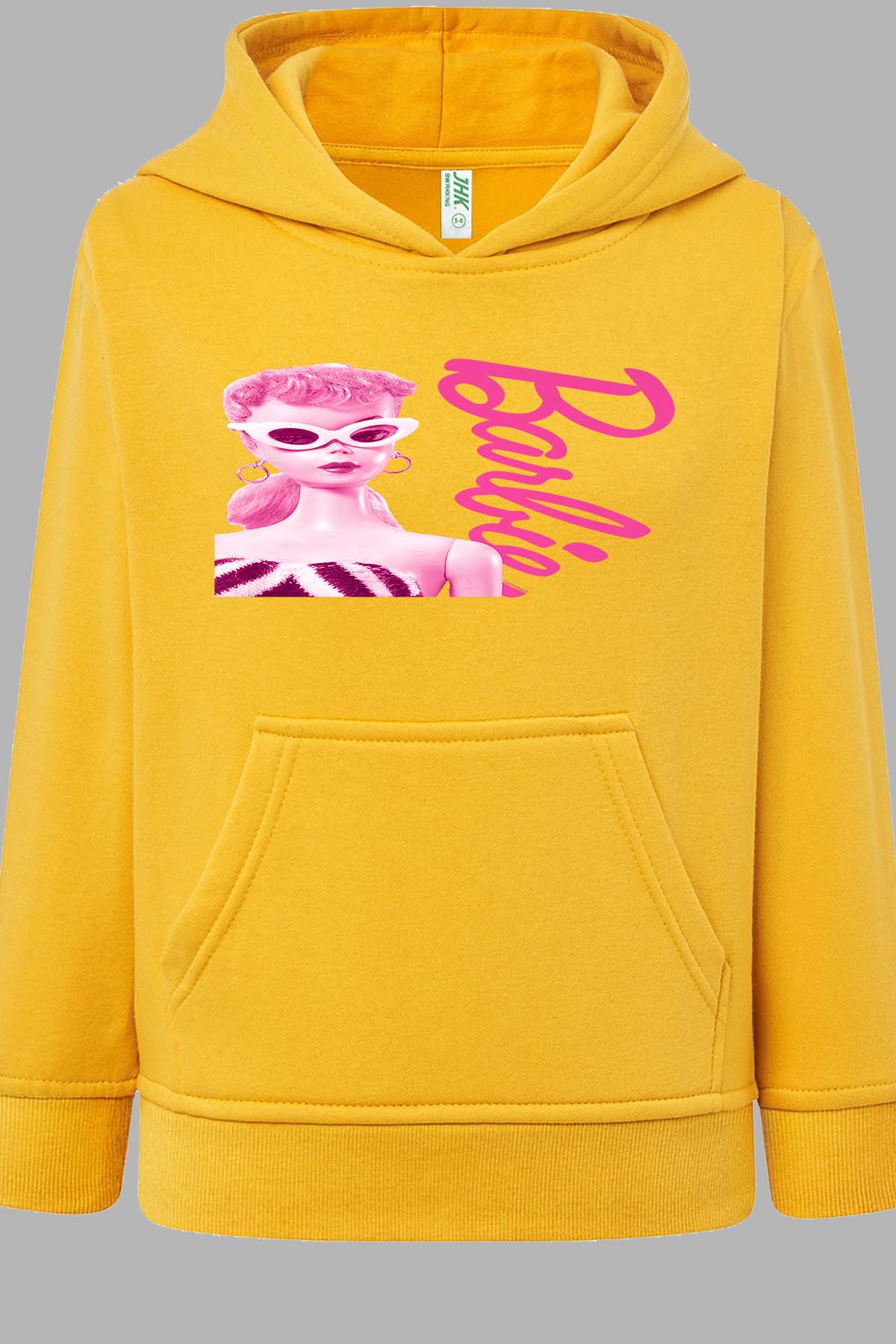 COULEUR:Jaune|Sweat Capuche Fille | Barbie star Jaune