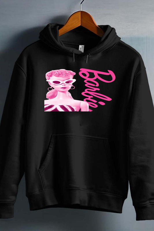 COULEUR:Noir|Sweat Capuche Fille | Barbie star Noir