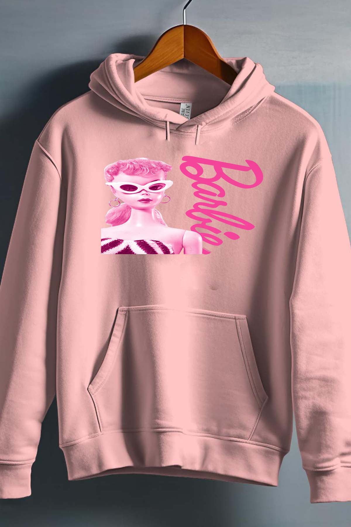 COULEUR:Rose|Sweat Capuche Fille | Barbie star Rose