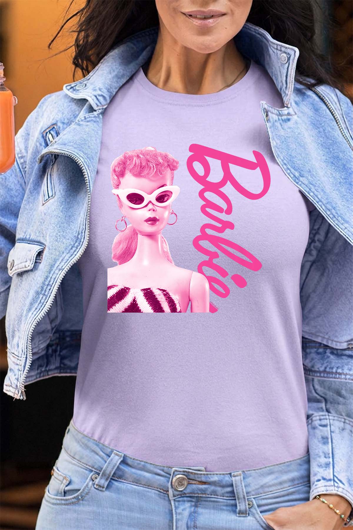COULEUR:Violet|T-shirt Femme | Barbie star Violet