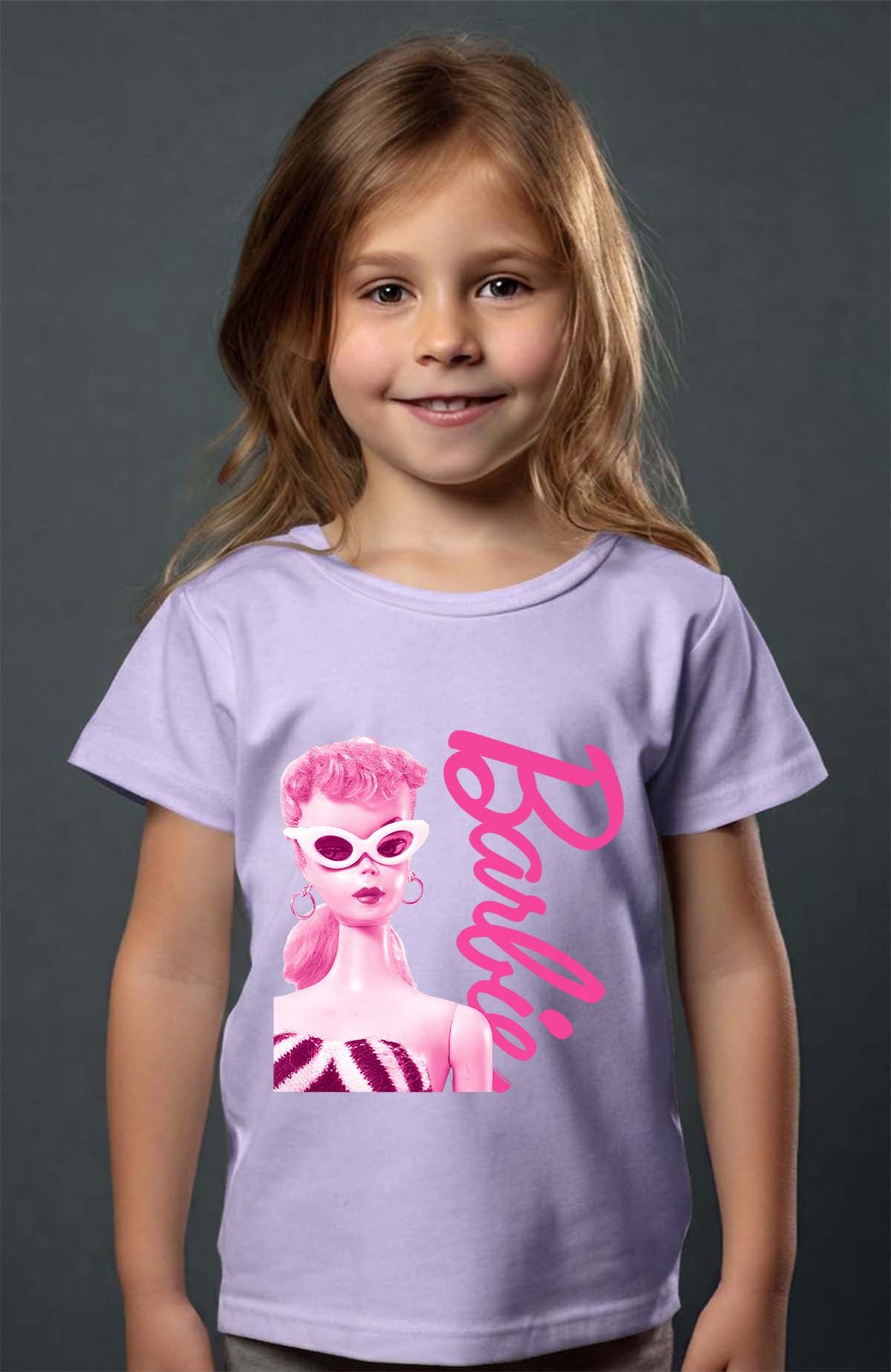 COULEUR:Violet|T-shirt Fille | Barbie star Violet