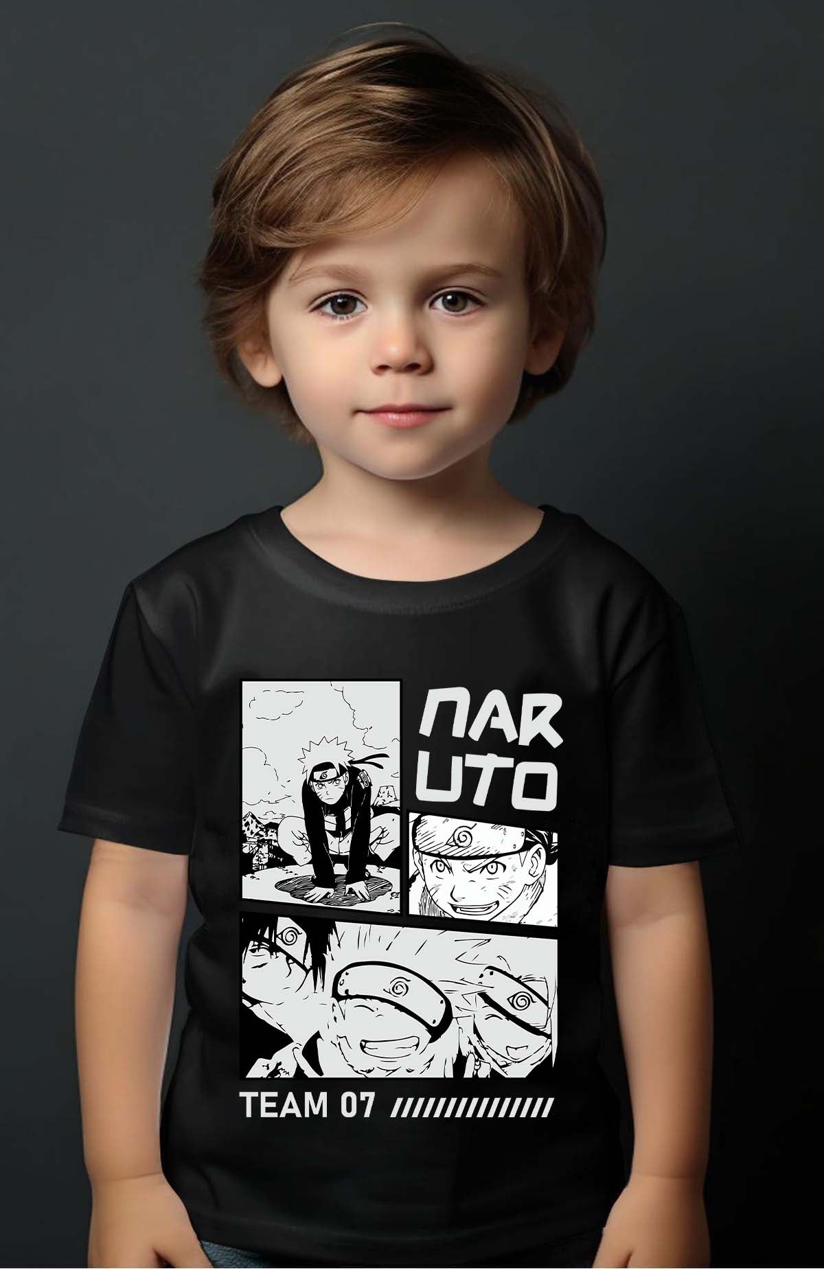 COULEUR:Noir|T-shirt Garçon | Bd naruto Noir