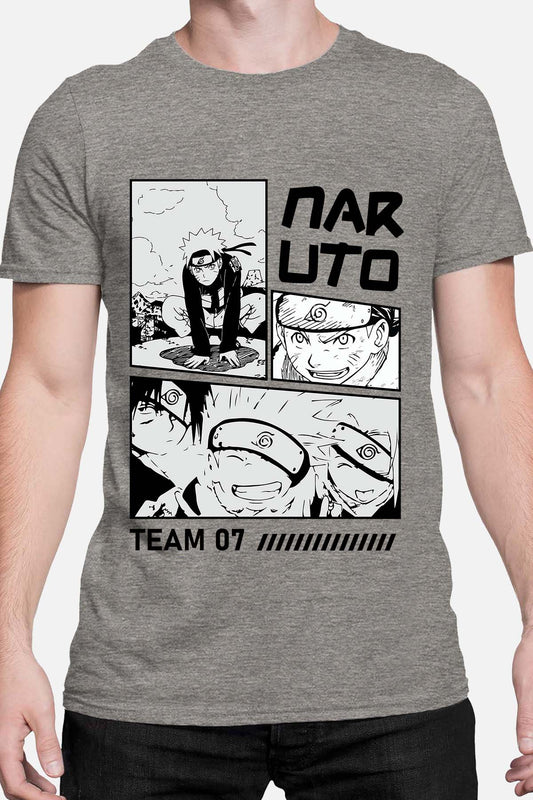 COULEUR:Gris|T-shirt Homme | Bd naruto NOIR Gris