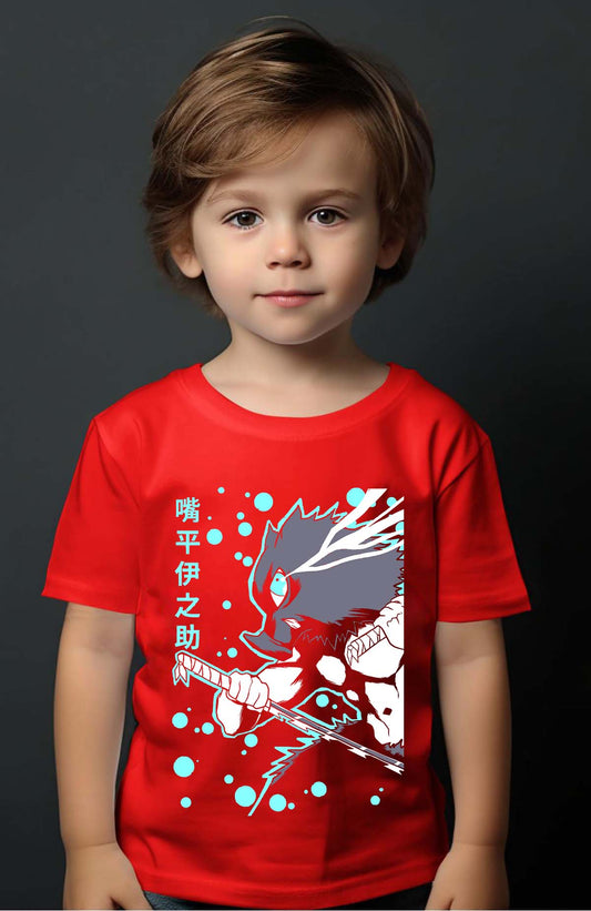 COULEUR:Rouge|T-shirt Garçon | Beast Inosuke Rouge