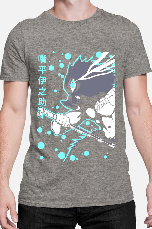 COULEUR:Gris|T-shirt Homme | Beast Inosuke Gris