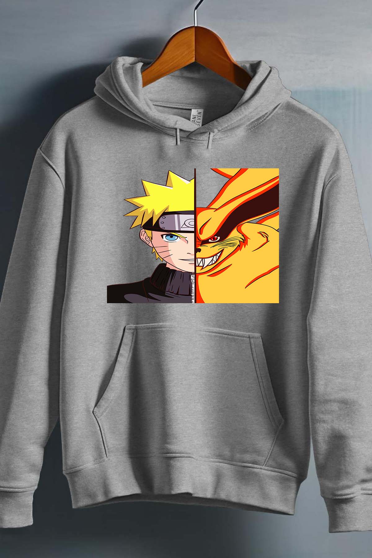 COULEUR:Gris|Sweat Capuche Garçon | Binaruto Gris