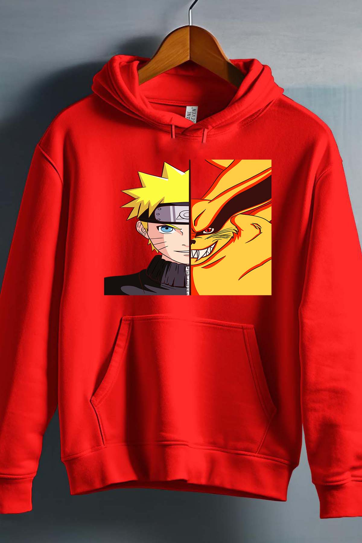 COULEUR:Rouge|Sweat Capuche Garçon | Binaruto Rouge