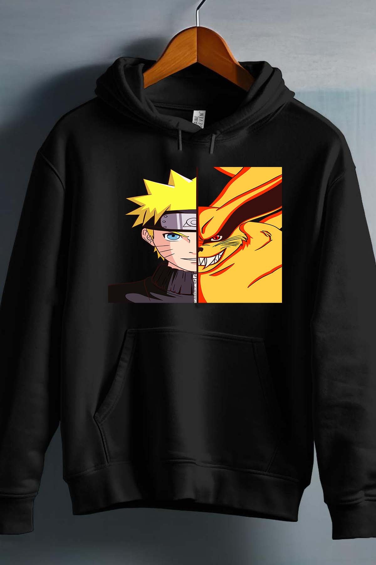 COULEUR:Noir|Sweat Capuche Homme | Binaruto Noir