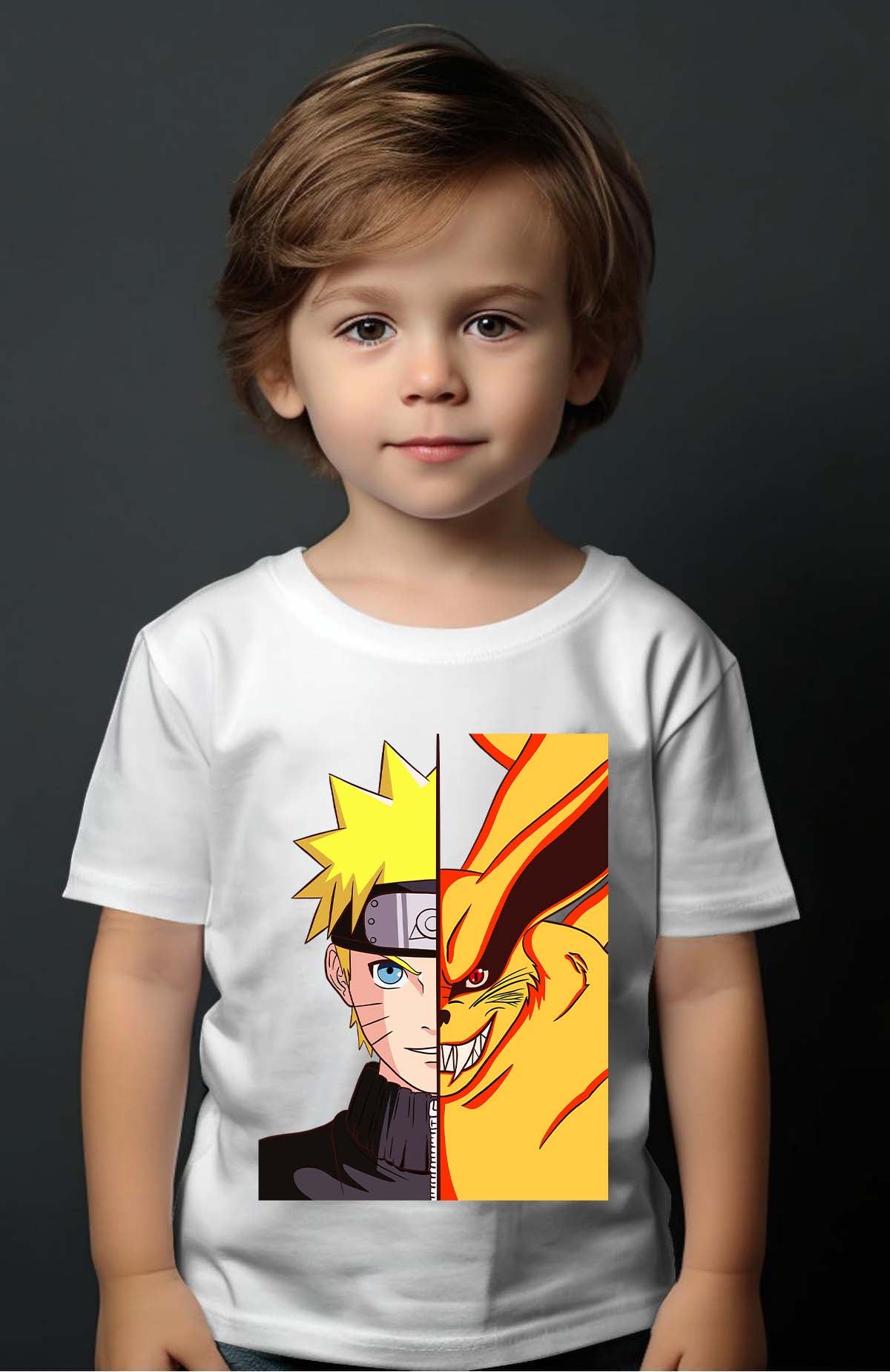 COULEUR:Blanc|T-shirt Garçon | Binaruto Blanc
