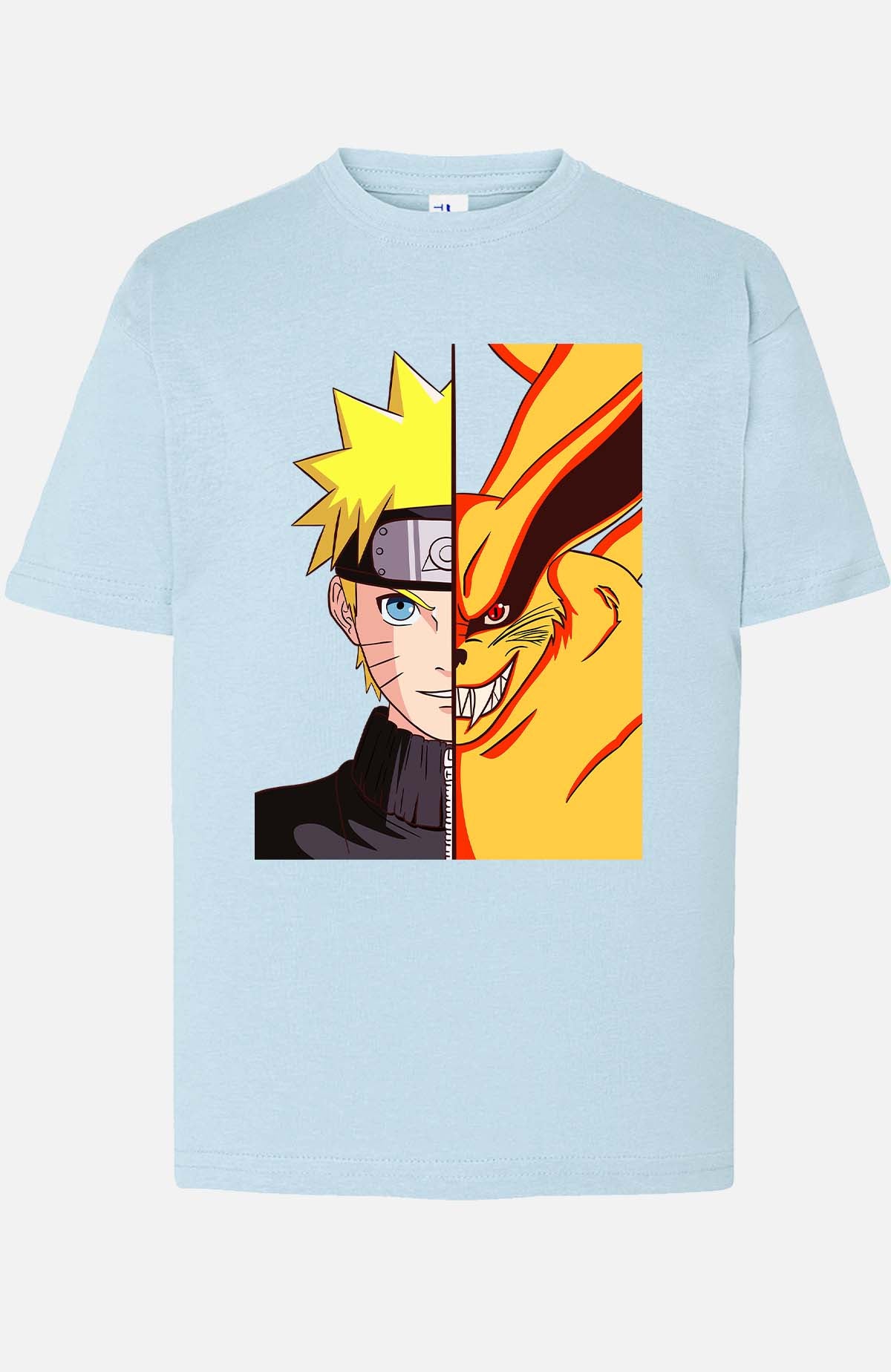 COULEUR:Bleu Ciel|T-shirt Garçon | Binaruto Bleu Ciel