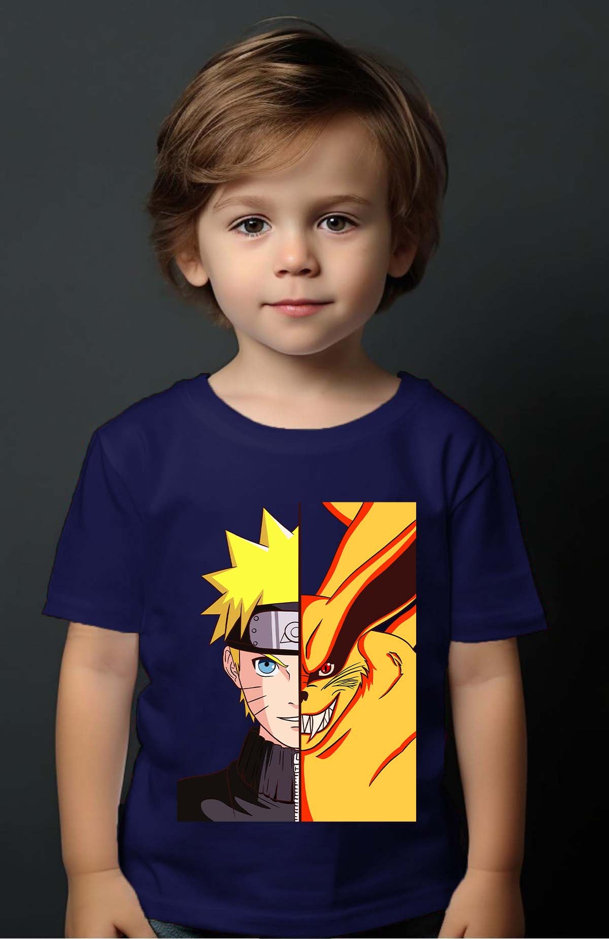 COULEUR:Marine|T-shirt Garçon | Binaruto Marine