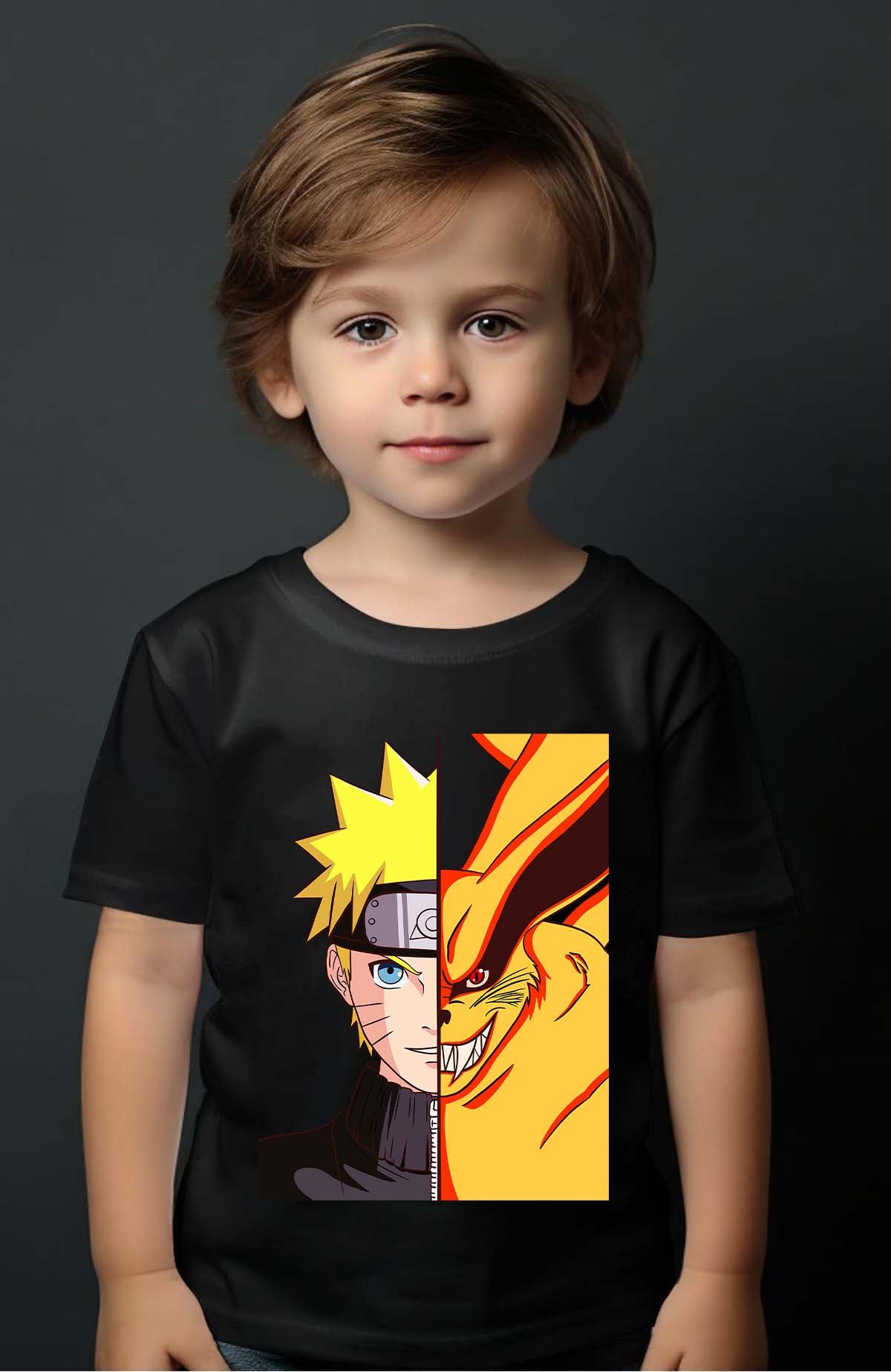 COULEUR:Noir|T-shirt Garçon | Binaruto Noir