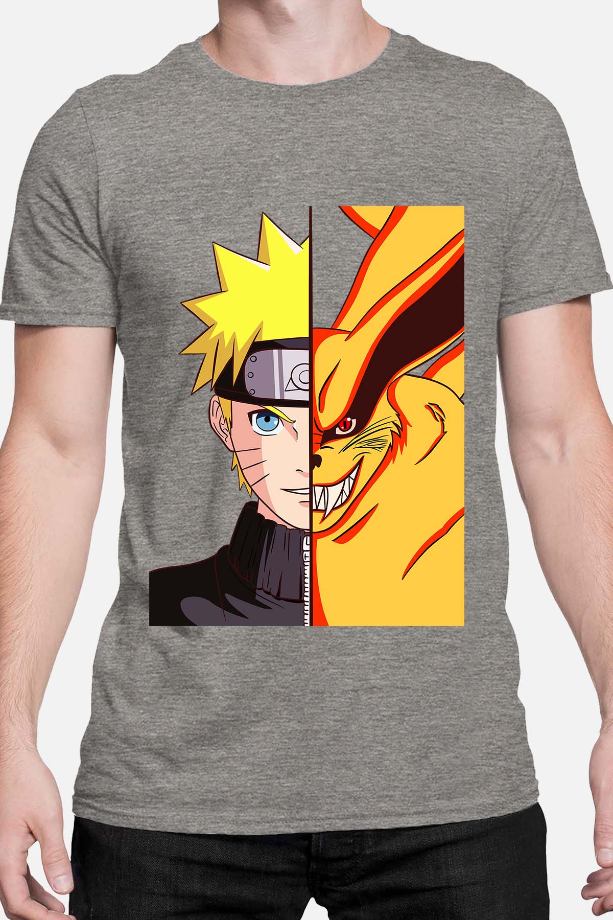 COULEUR:Gris|T-shirt Homme | Binaruto Gris