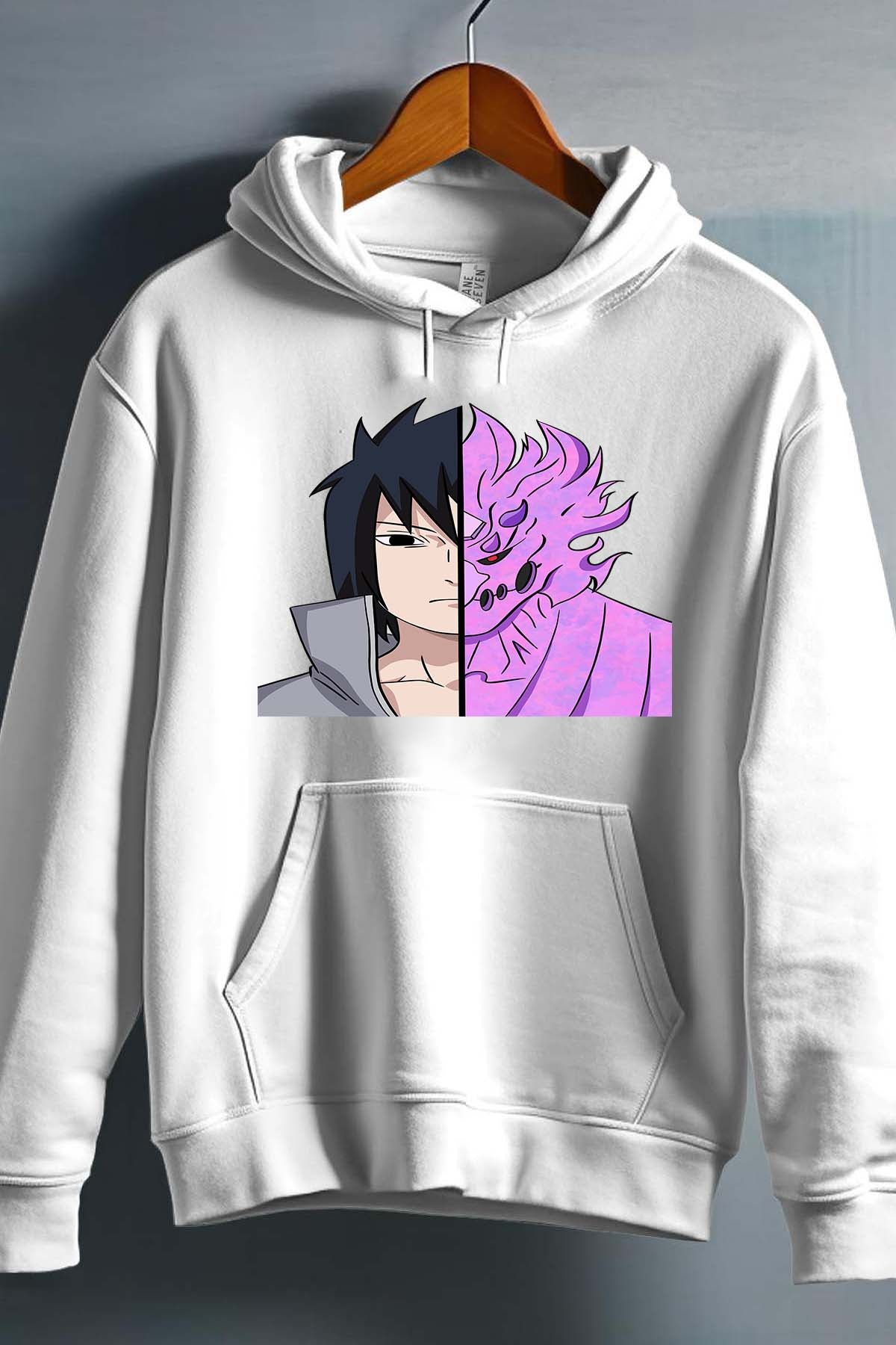 COULEUR:Blanc|Sweat Capuche Homme | Bisasuke Blanc