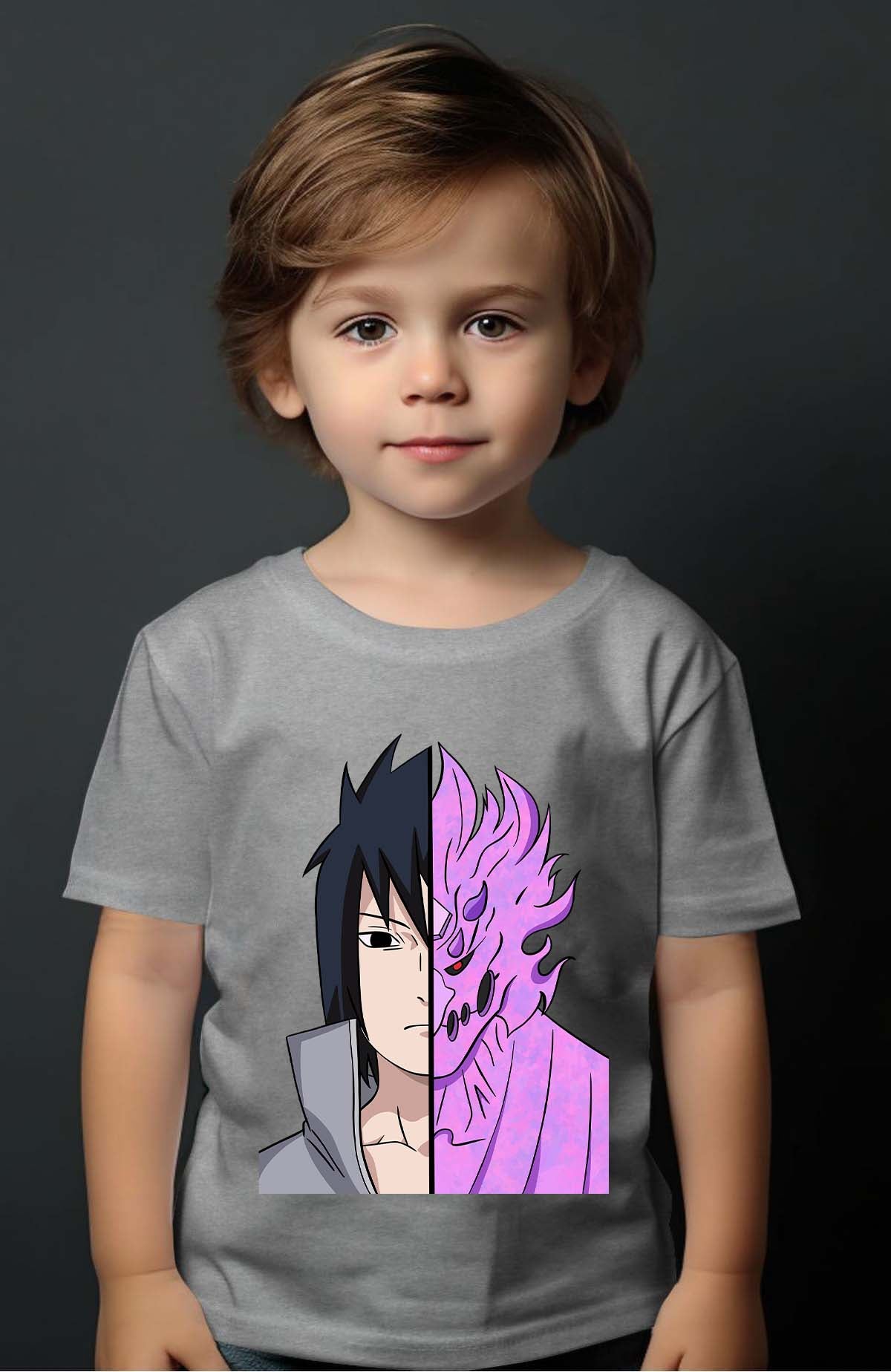 COULEUR:Gris|T-shirt Garçon | Bisasuke Gris