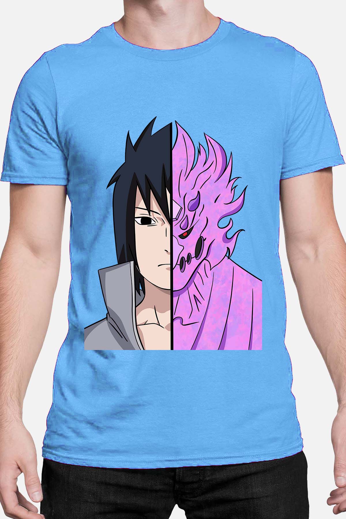 COULEUR:Bleu Ciel|T-shirt Homme | Bisasuke Bleu Ciel