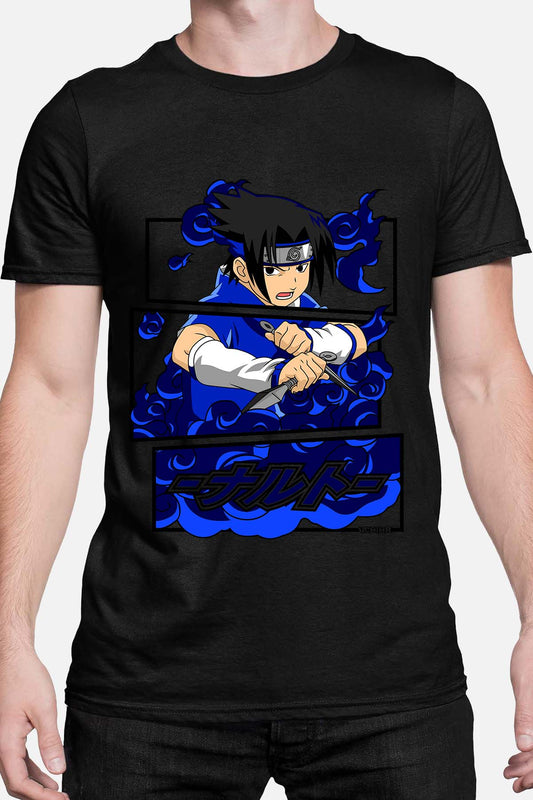 COULEUR:Noir|T-shirt Homme | Cadre sasuke uchiha 01A Noir