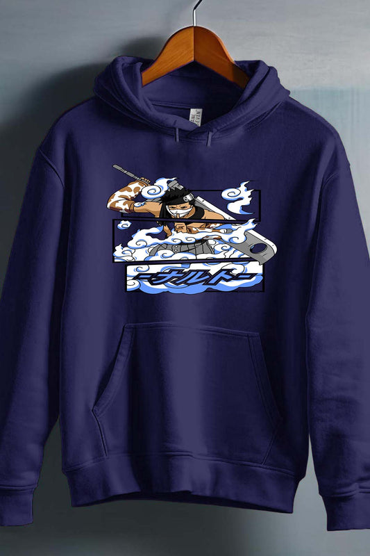 COULEUR:Marine|Sweat Capuche Garçon | Cadre zabuza momochi 01A Marine