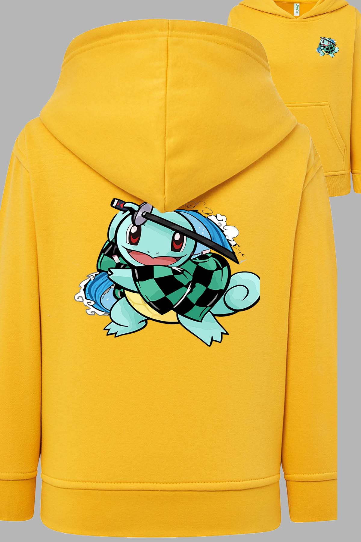 COULEUR:Jaune|Sweat Capuche Fille | Carapuce Slayer Jaune