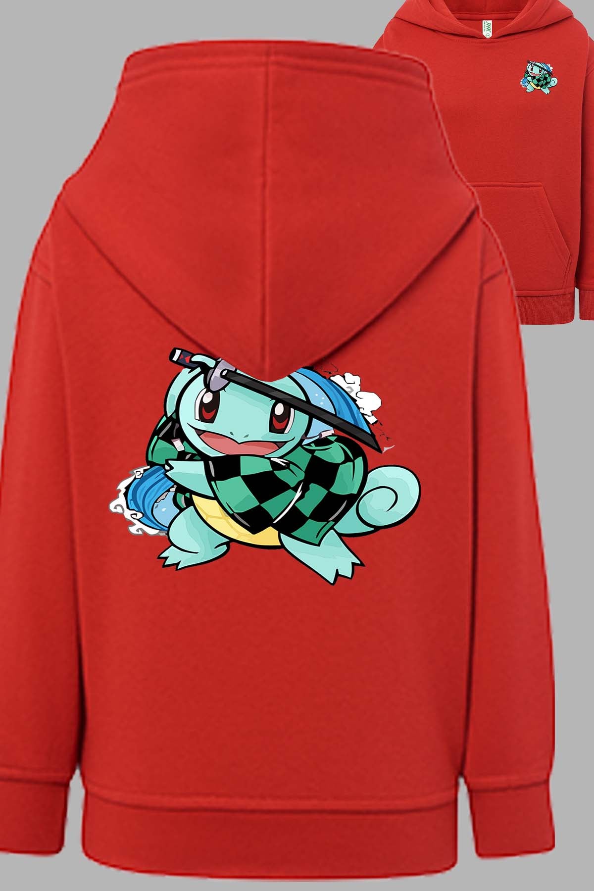 COULEUR:Rouge|Sweat Capuche Fille | Carapuce Slayer Rouge