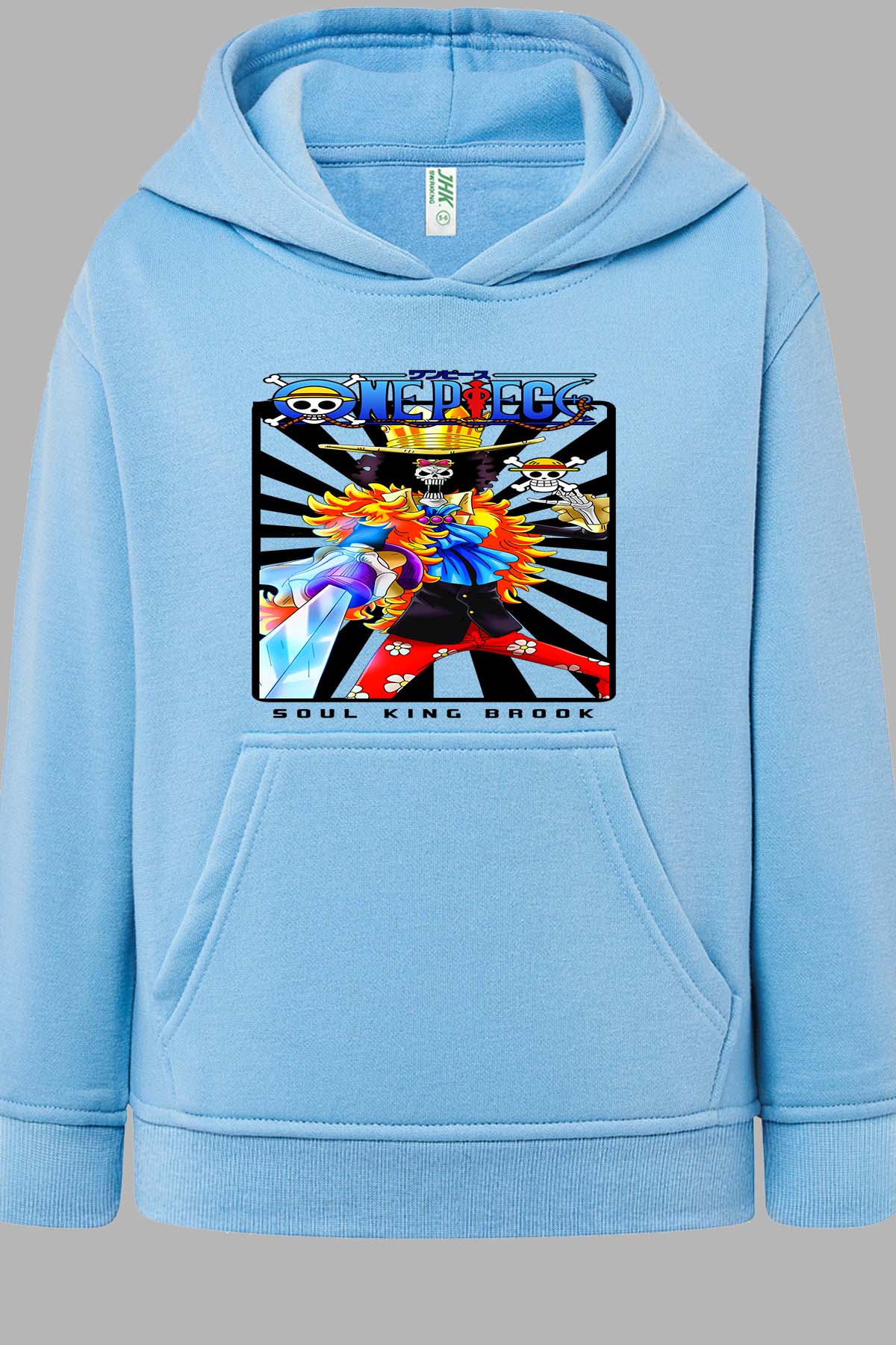 COULEUR:Bleu Ciel|Sweat Capuche Garçon | Card BROOK 01 Bleu Ciel