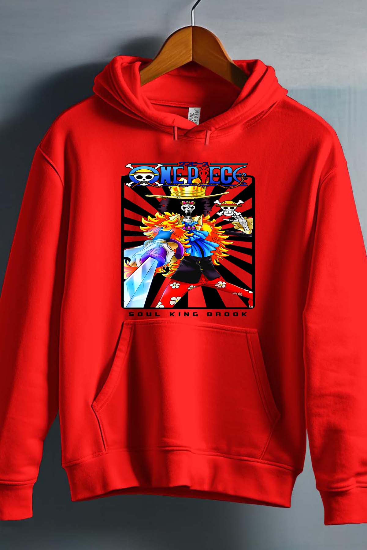 COULEUR:Rouge|Sweat Capuche Garçon | Card BROOK 01 Rouge
