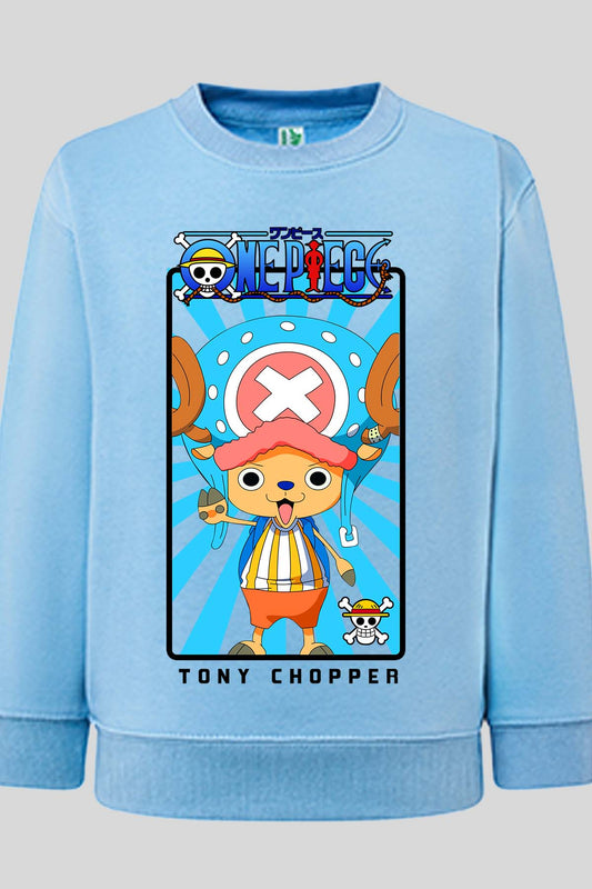 COULEUR:Bleu Ciel|Sweat Col Rond Homme | Card CHOPPER 01 Bleu Ciel