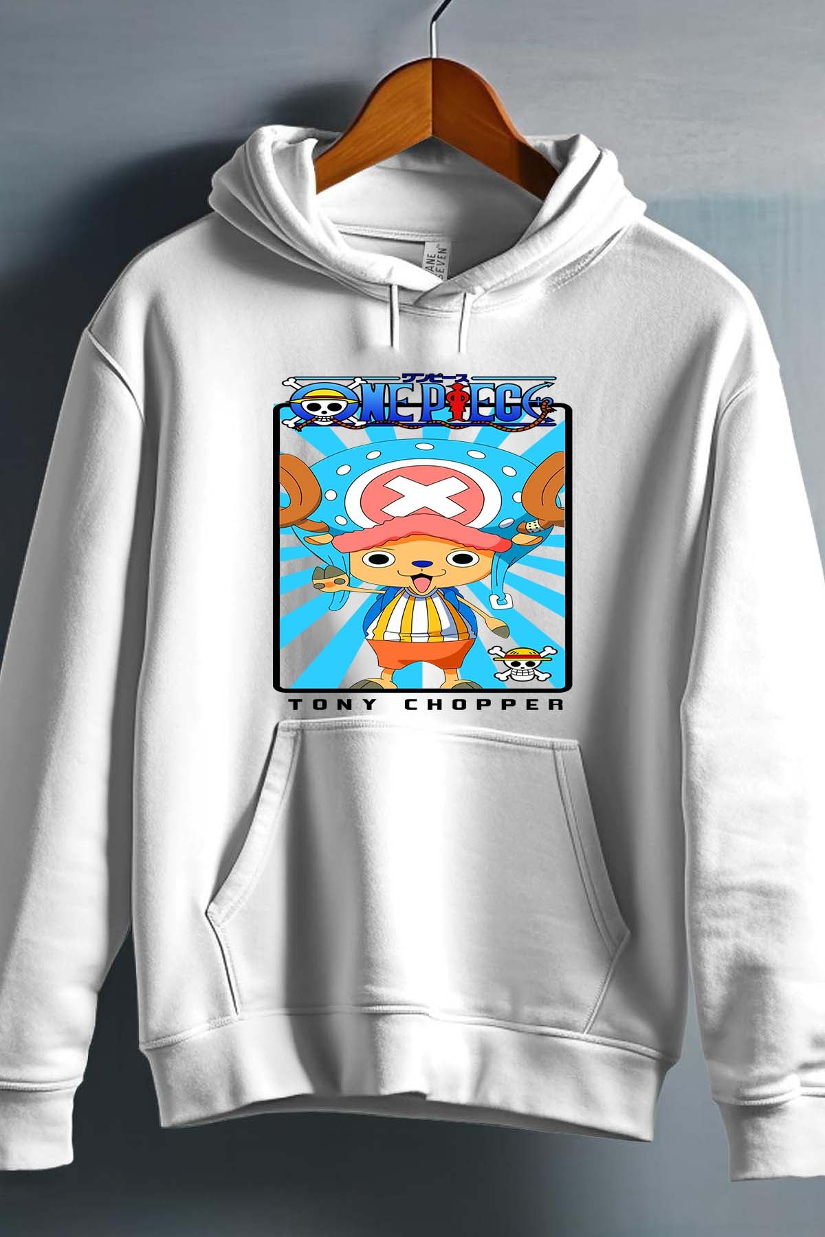 COULEUR:Blanc|Sweat Capuche Garçon | Card CHOPPER 01 Blanc