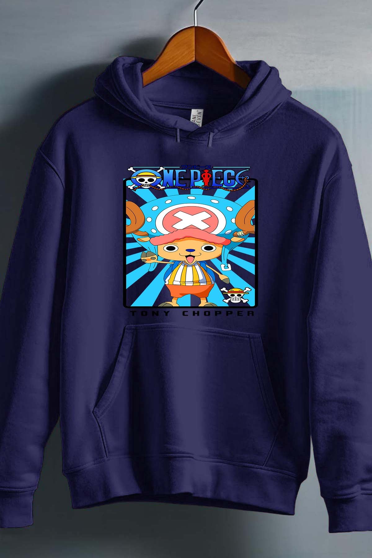 COULEUR:Marine|Sweat Capuche Garçon | Card CHOPPER 01 Marine