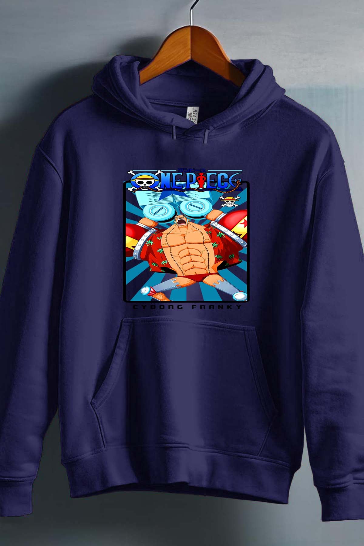 COULEUR:Marine|Sweat Capuche Garçon | Card FRANKY 01 Marine