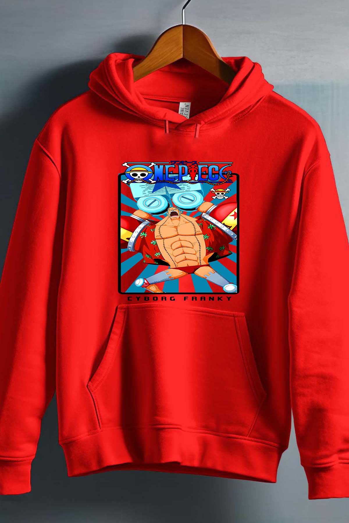 COULEUR:Rouge|Sweat Capuche Garçon | Card FRANKY 01 Rouge
