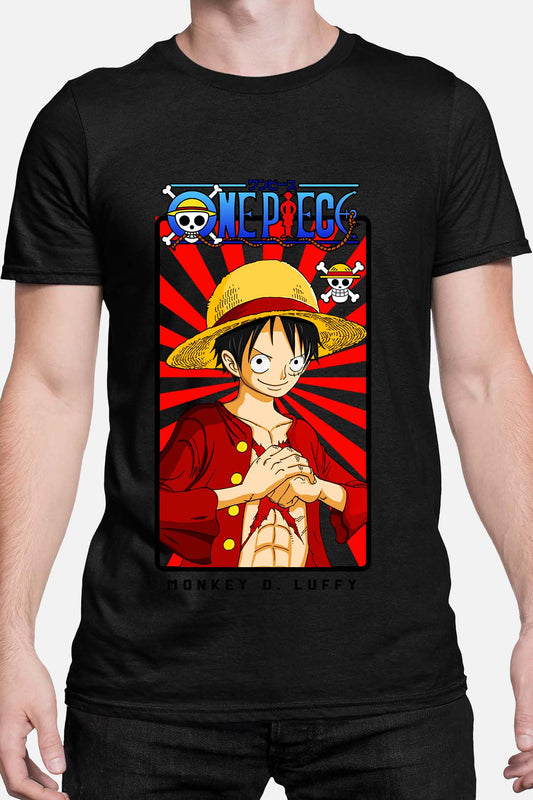 COULEUR:Noir|T-shirt Homme | Card LUFFY 01 Noir