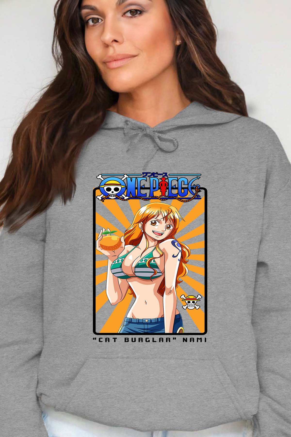COULEUR:Gris|Sweat Capuche Femme | Card NAMI 01 Gris