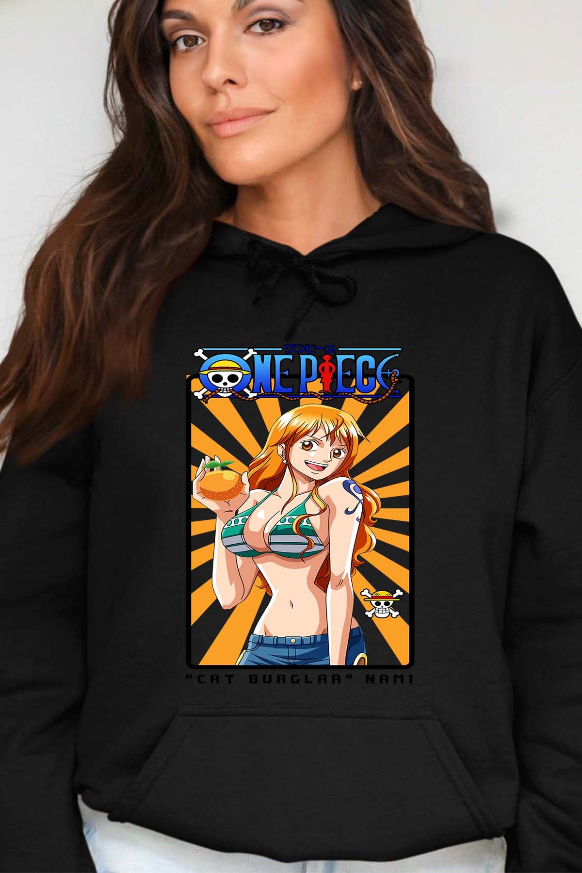 COULEUR:Noir|Sweat Capuche Femme | Card NAMI 01 Noir