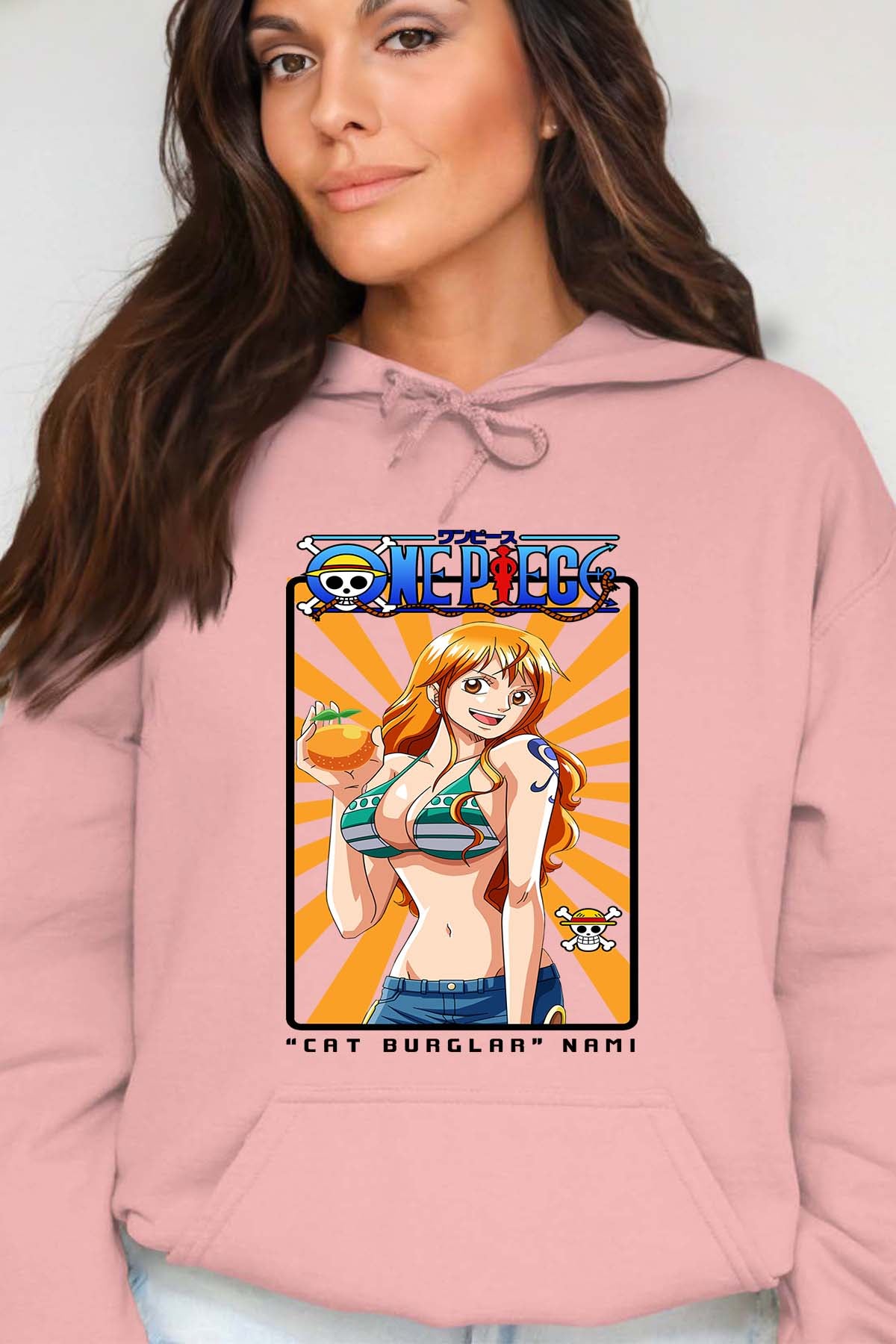 COULEUR:Rose|Sweat Capuche Femme | Card NAMI 01 Rose