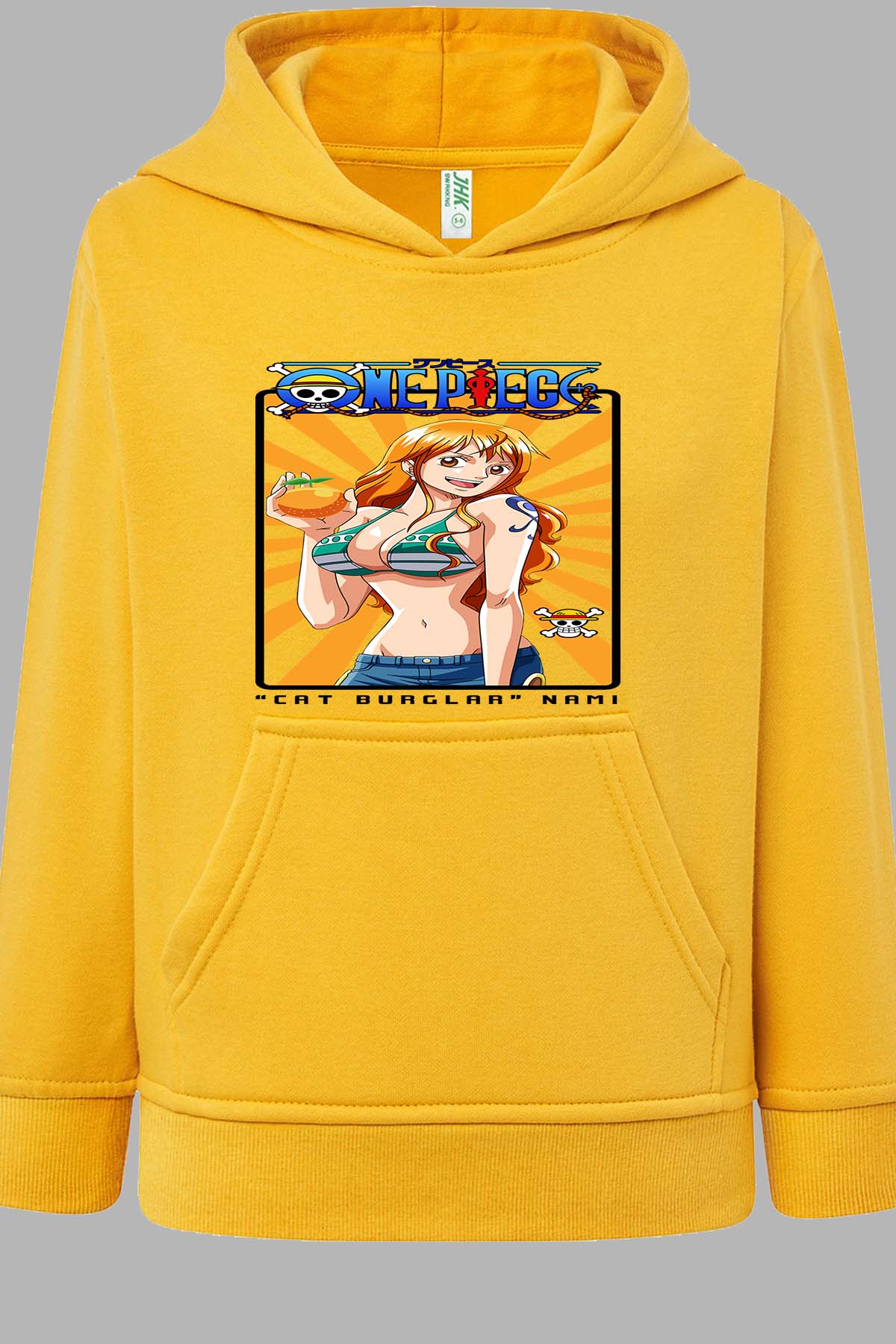 COULEUR:Jaune|Sweat Capuche Fille | Card NAMI 01 Jaune