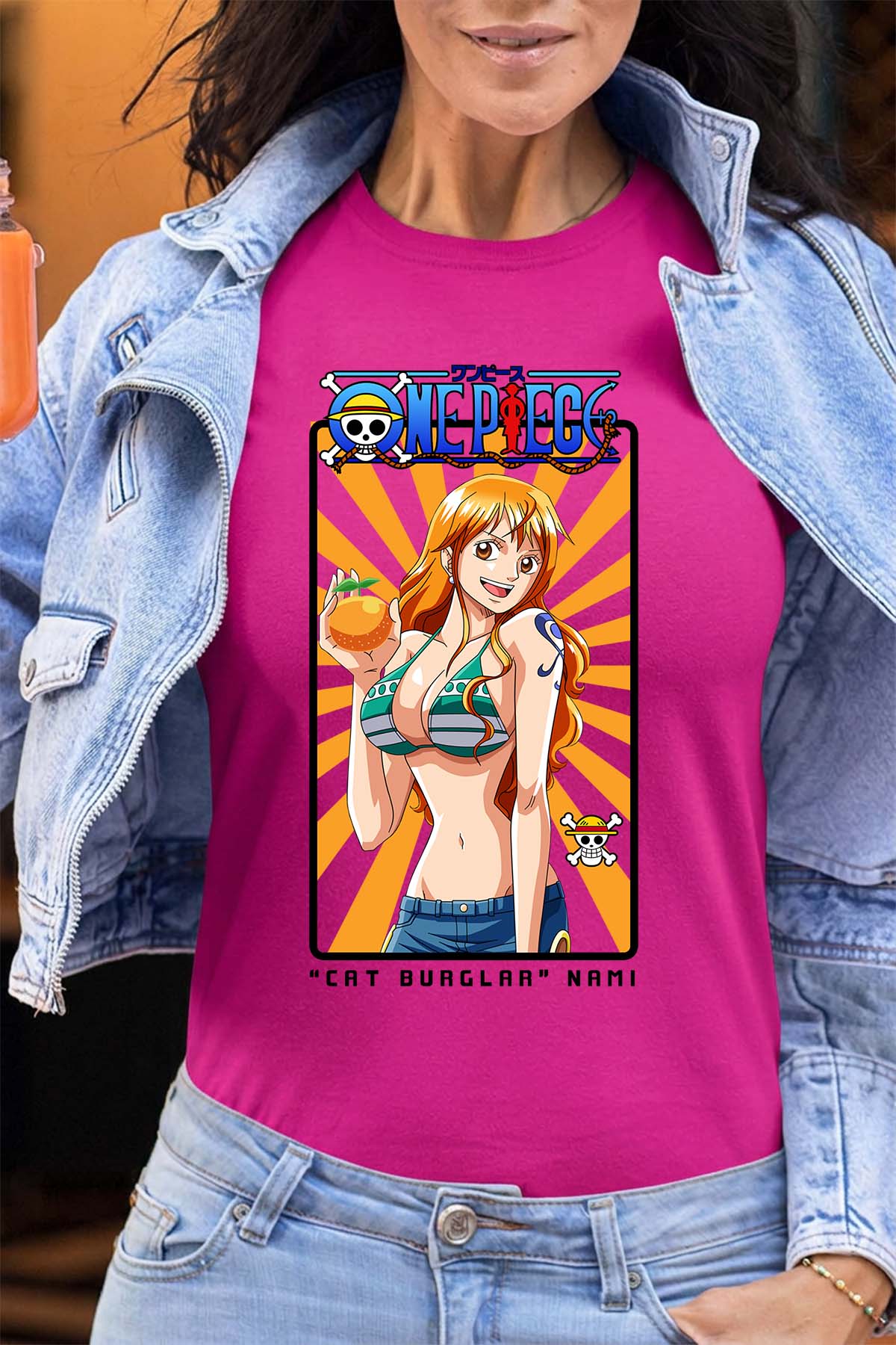 COULEUR:Fuchsia|T-shirt Femme | Card NAMI 01 Fuchsia