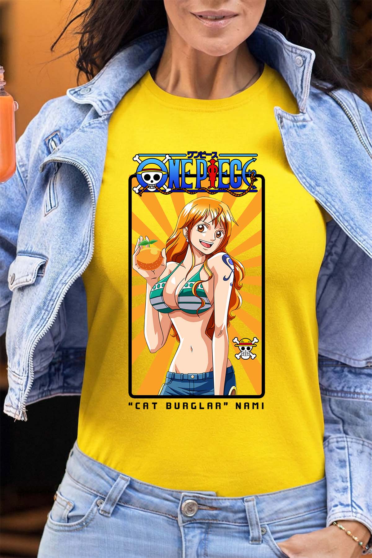 COULEUR:Jaune|T-shirt Femme | Card NAMI 01 Jaune