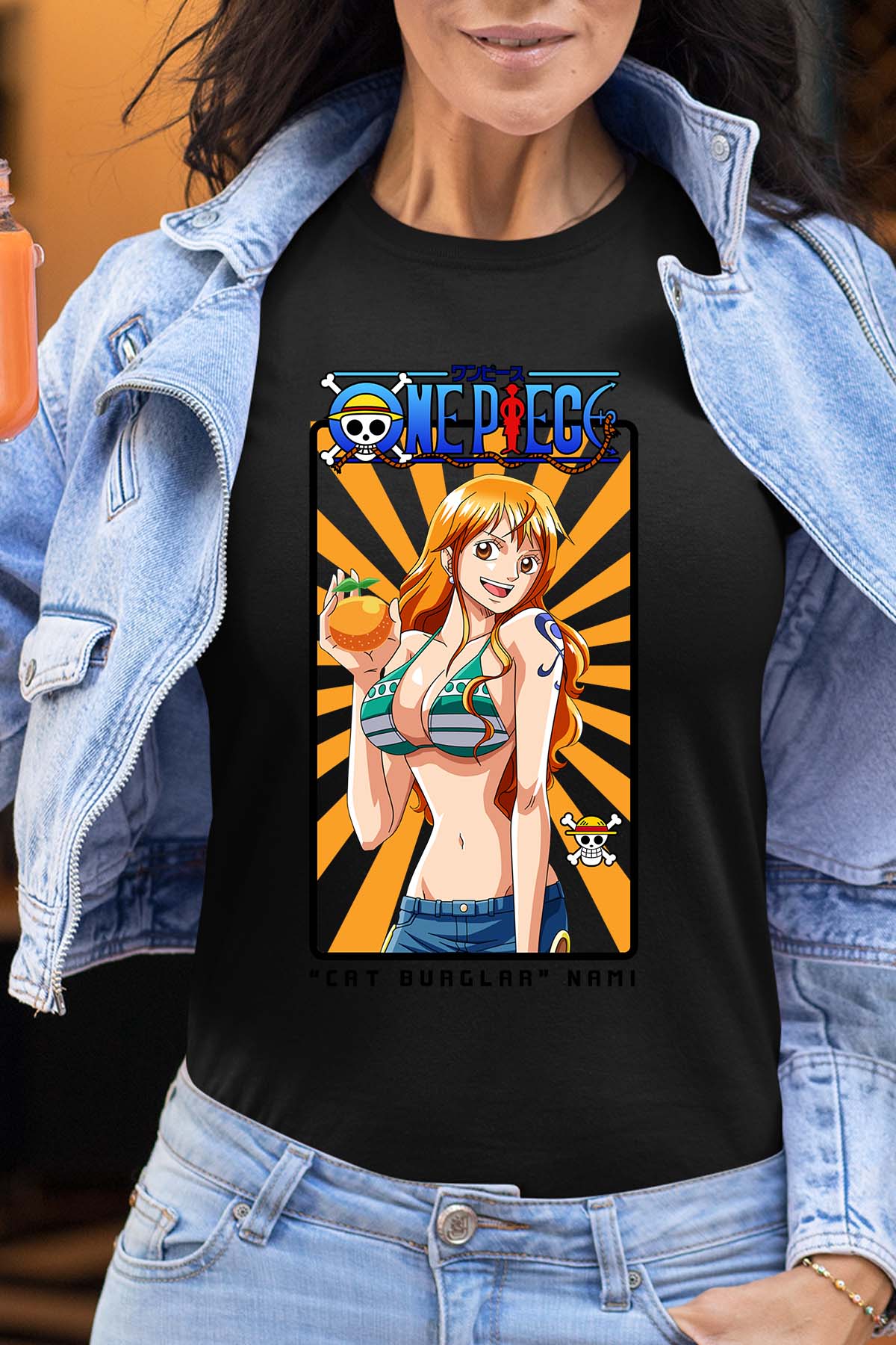 COULEUR:Noir|T-shirt Femme | Card NAMI 01 Noir