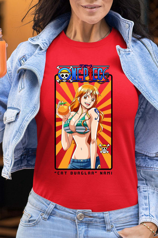 COULEUR:Rouge|T-shirt Femme | Card NAMI 01 Rouge