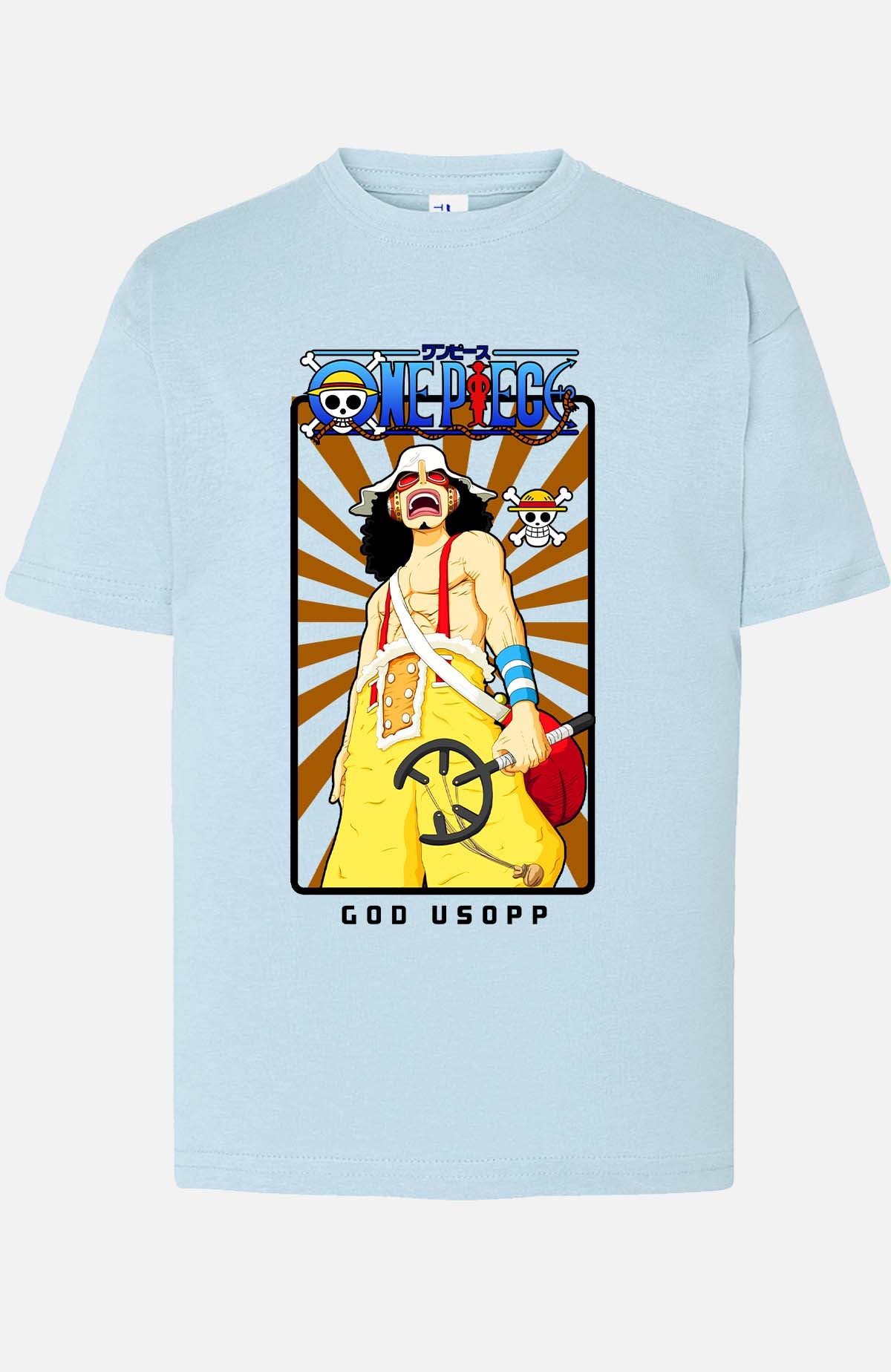 COULEUR:Bleu Ciel|T-shirt Garçon | Card USOPP 01 Bleu Ciel