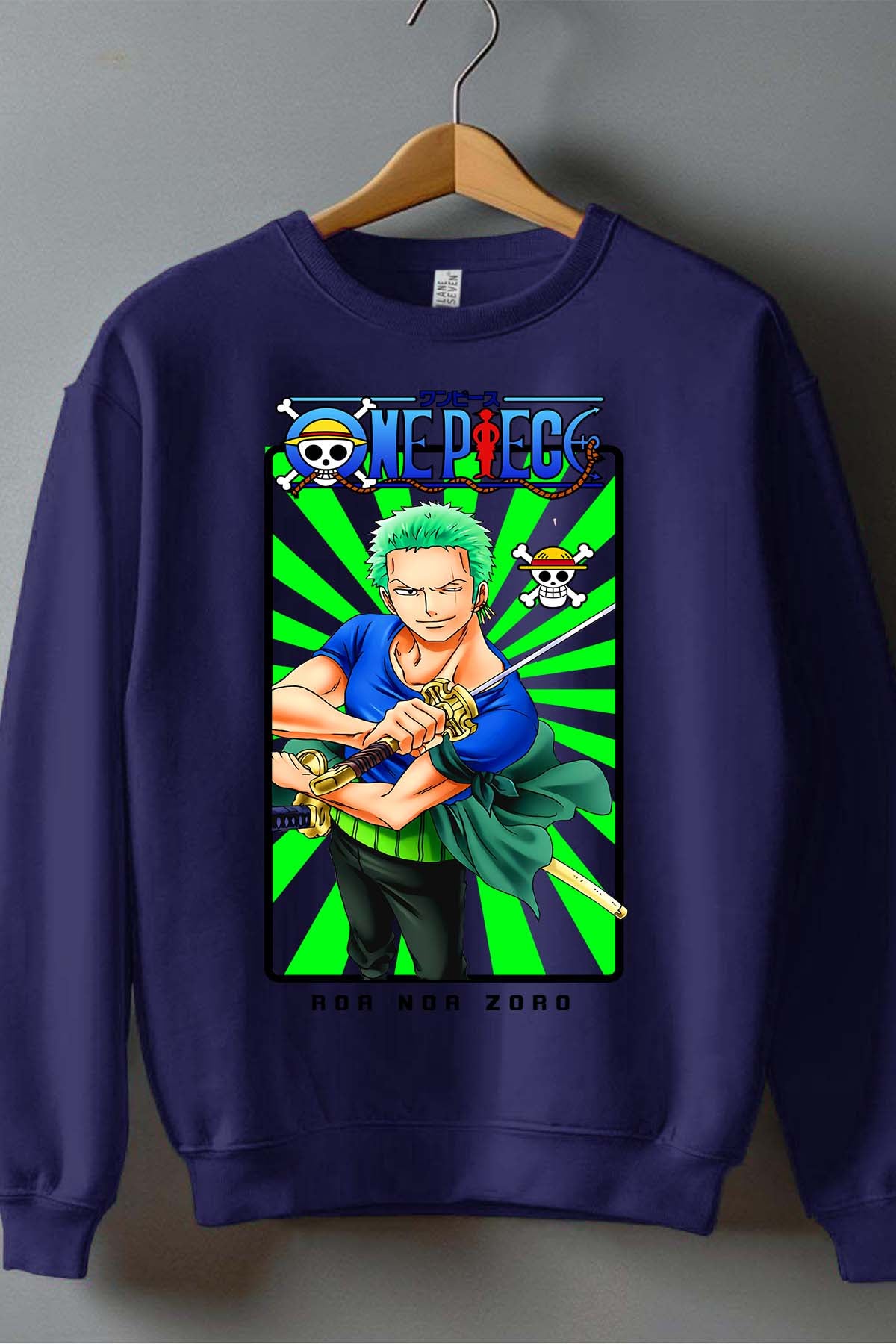 COULEUR:Marine|Sweat Col Rond Garçon | Card ZORRO 01 Marine