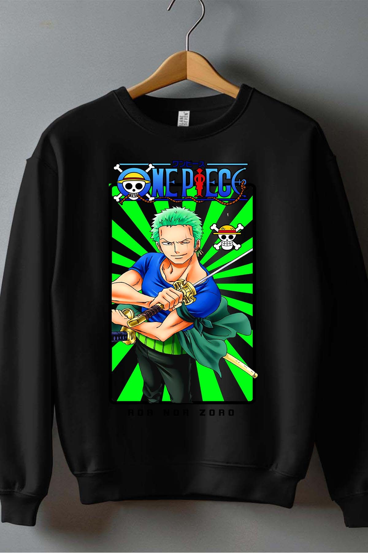 COULEUR:Noir|Sweat Col Rond Garçon | Card ZORRO 01 Noir