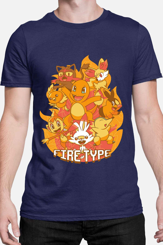 COULEUR:Marine|T-shirt Homme | Charmander Team Marine