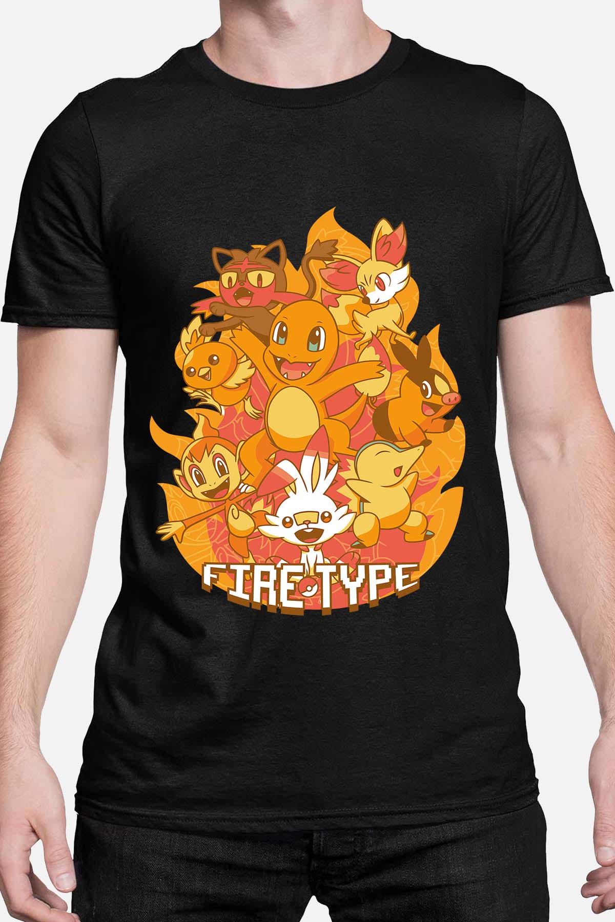 COULEUR:Noir|T-shirt Homme | Charmander Team Noir