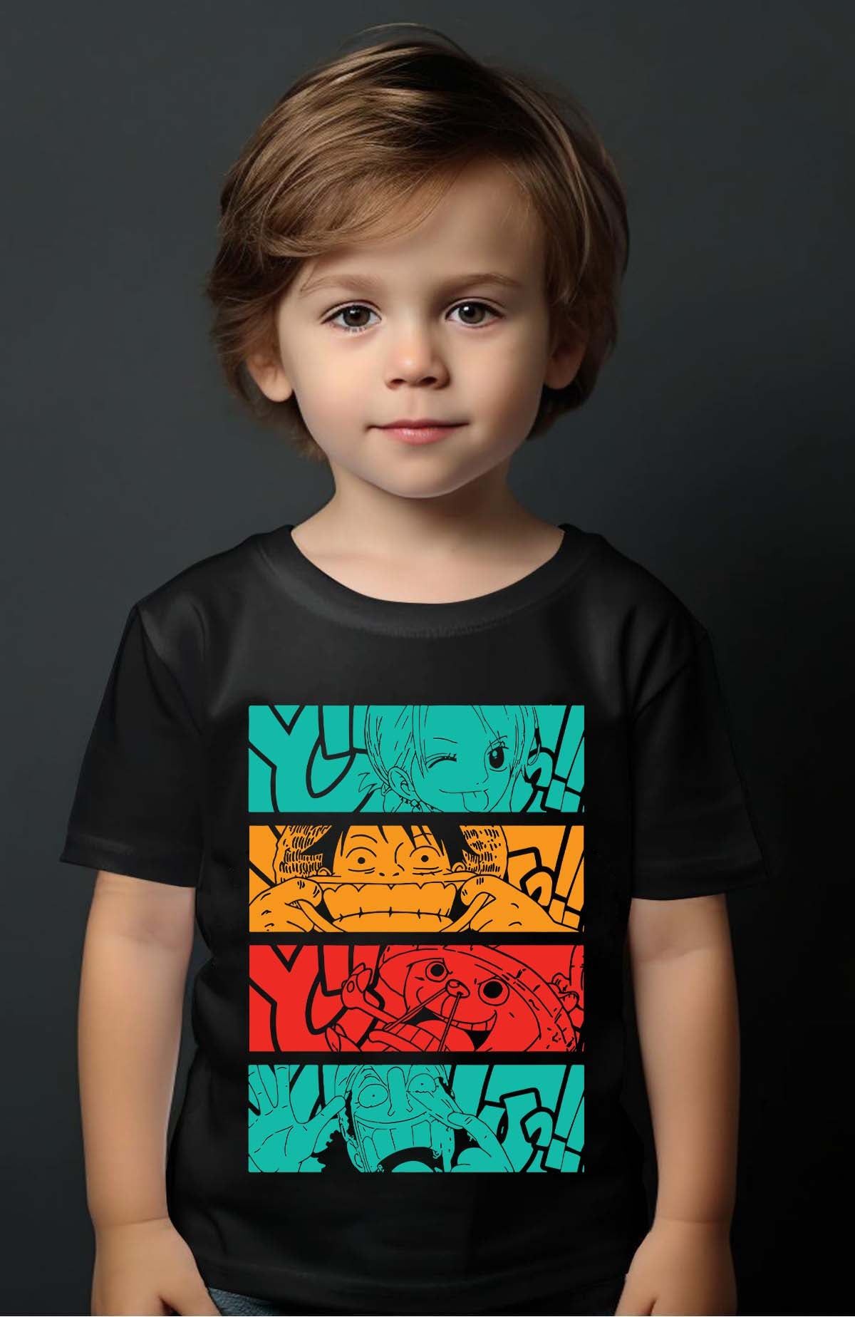 COULEUR:Noir|T-shirt Garçon | Crazy crew Noir